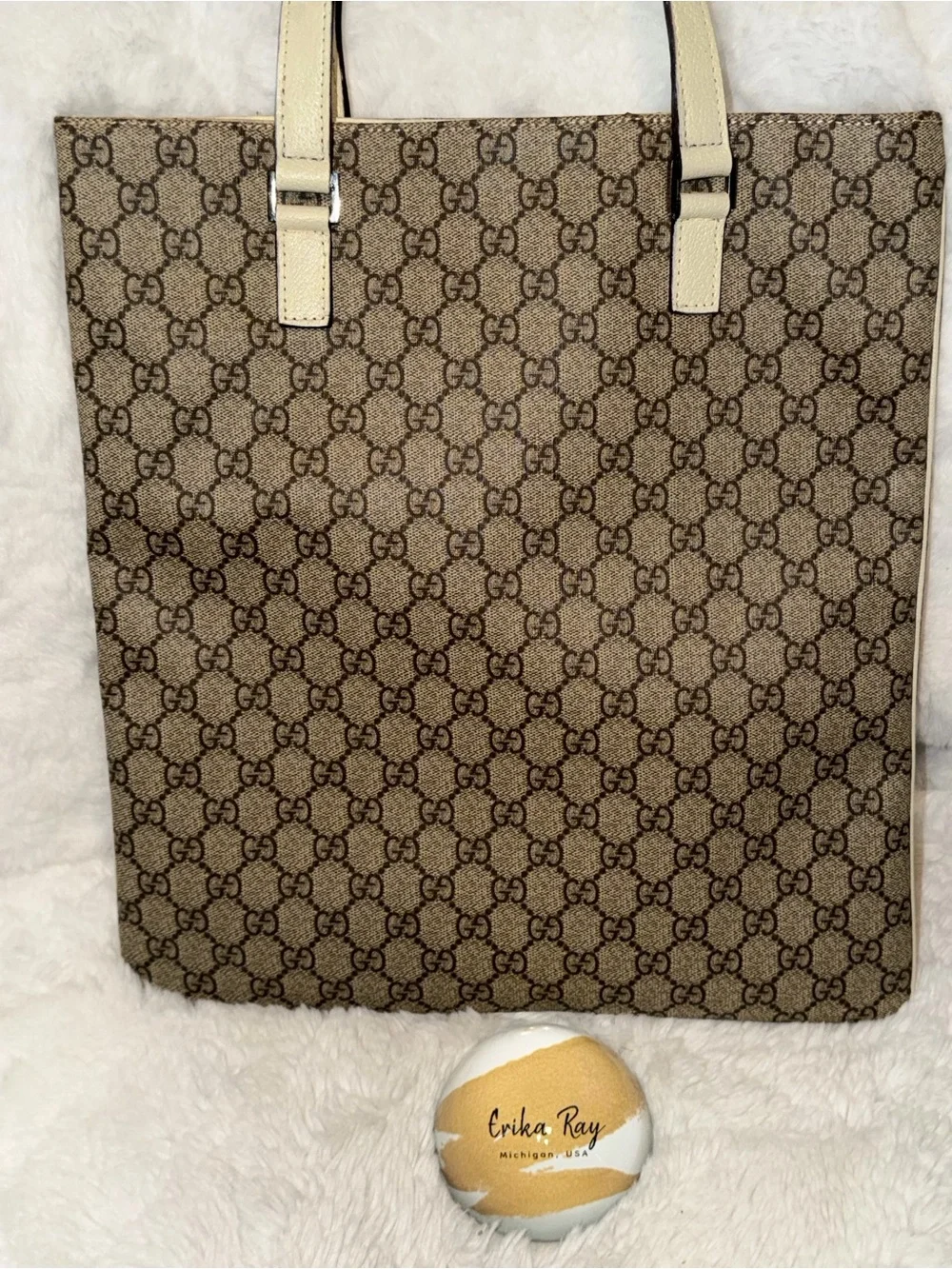 Gucci GG Canvas‎ Supreme Flat Tote